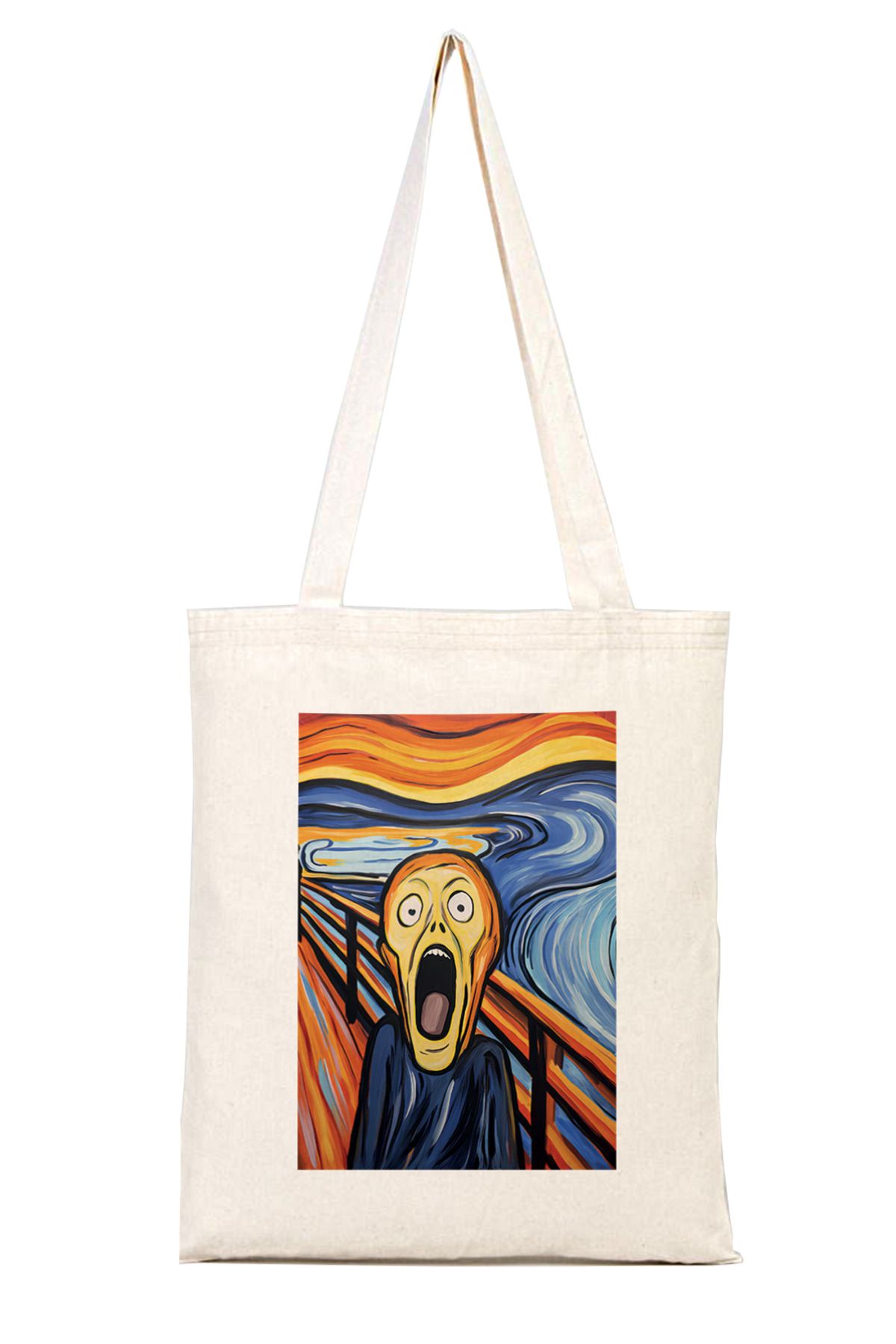 iyi fikirler Munch Çığlık Bez Omuz Çantası