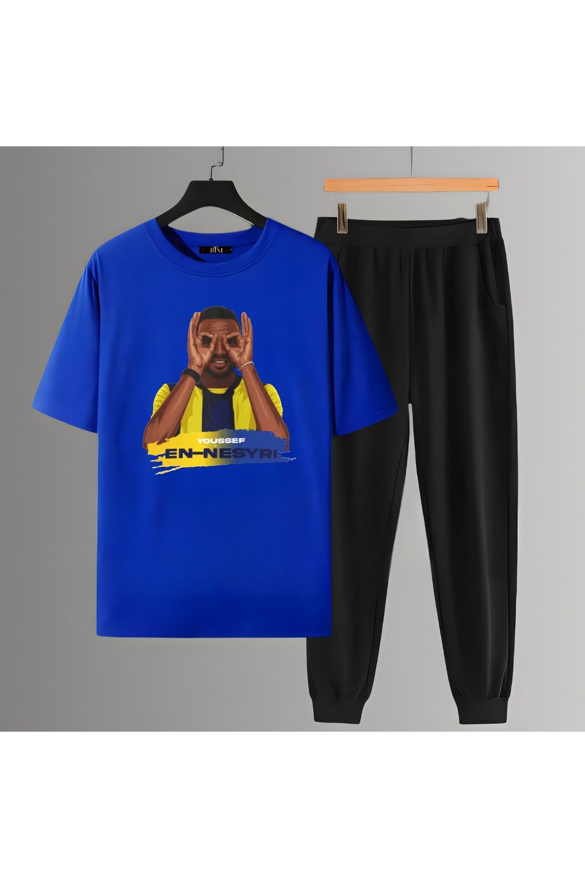 Biy Store Youssef En-Nesyri fotograf forma baskılı unisex kadın erkek kısa kollu tişört t-shirt eşofmantakımı