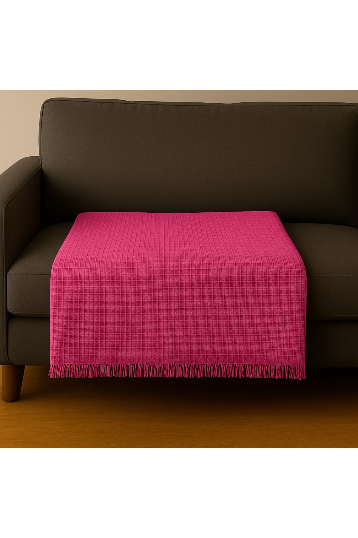 STORKİST Doğal Pamuklu Çok Amaçlı Pembe Örtü - (170x210 cm) Nefes Alan, Yumuşak Dokulu