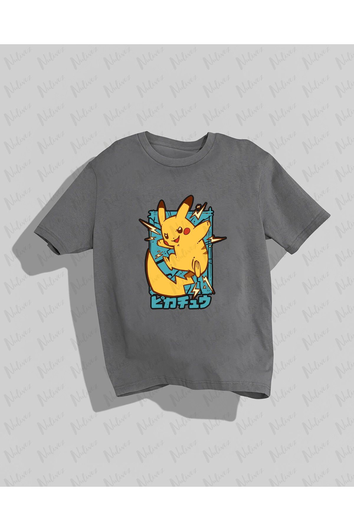 Nulivez Anime Baskılı Yüksek Kalite Kompakt Unisex Oversize T-Shirt