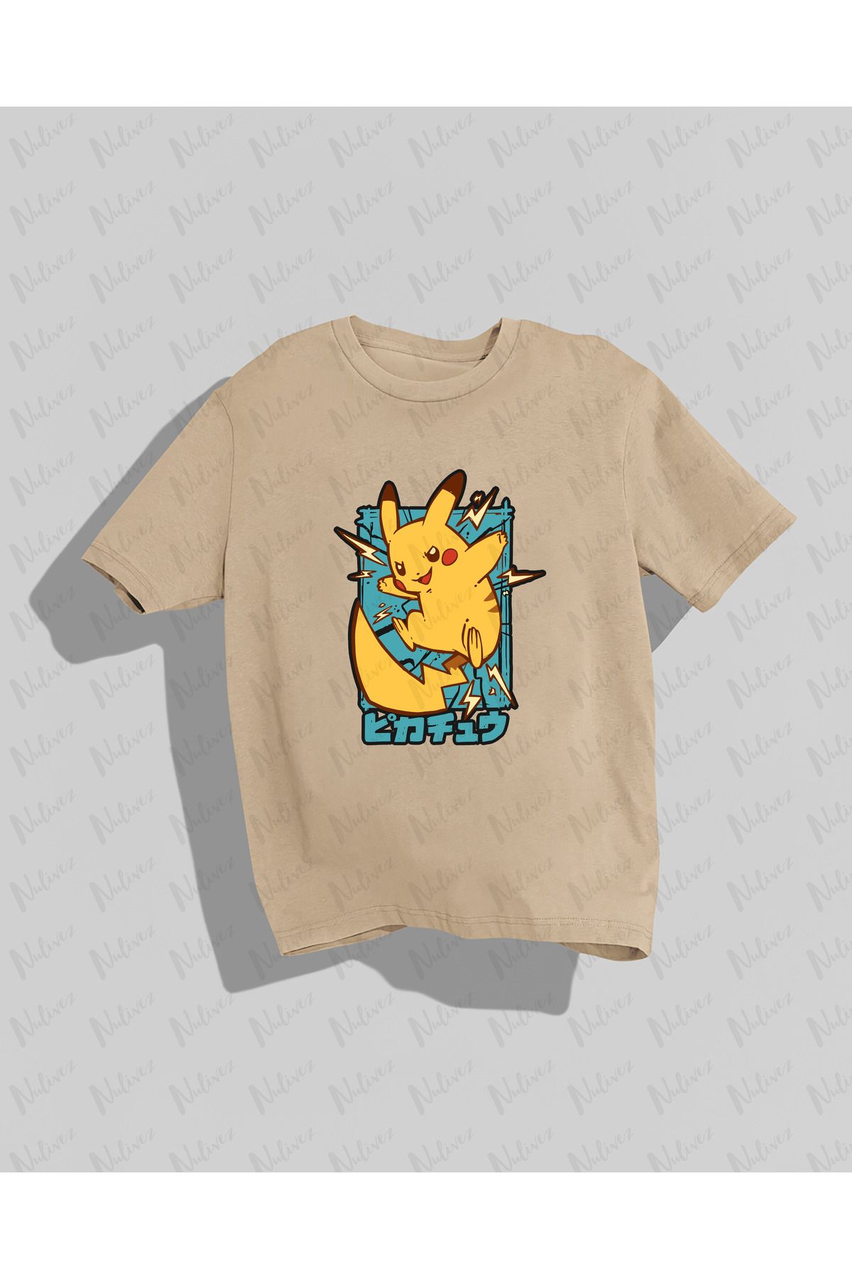 Nulivez Anime Baskılı Yüksek Kalite Kompakt Unisex Oversize T-Shirt
