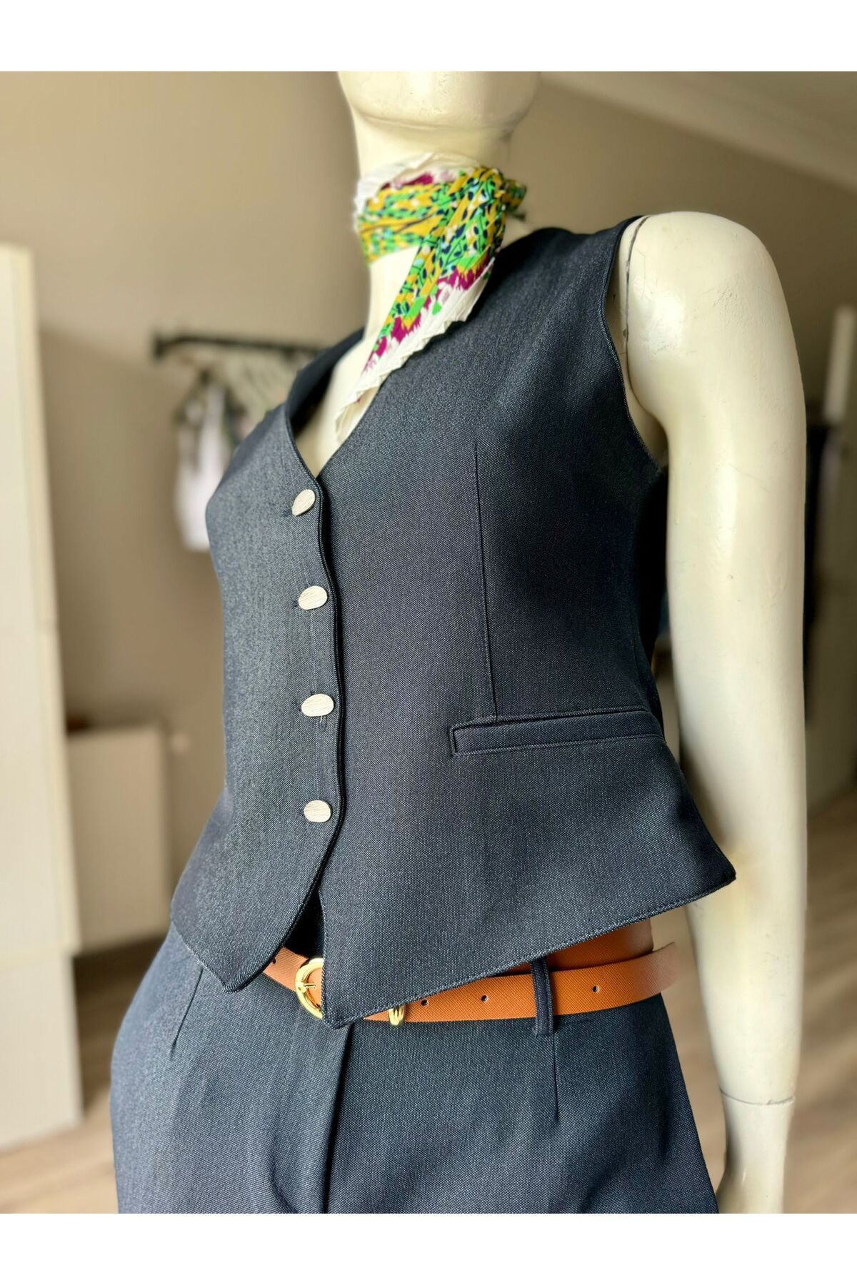 NİSSHABUTİK Denim yelek