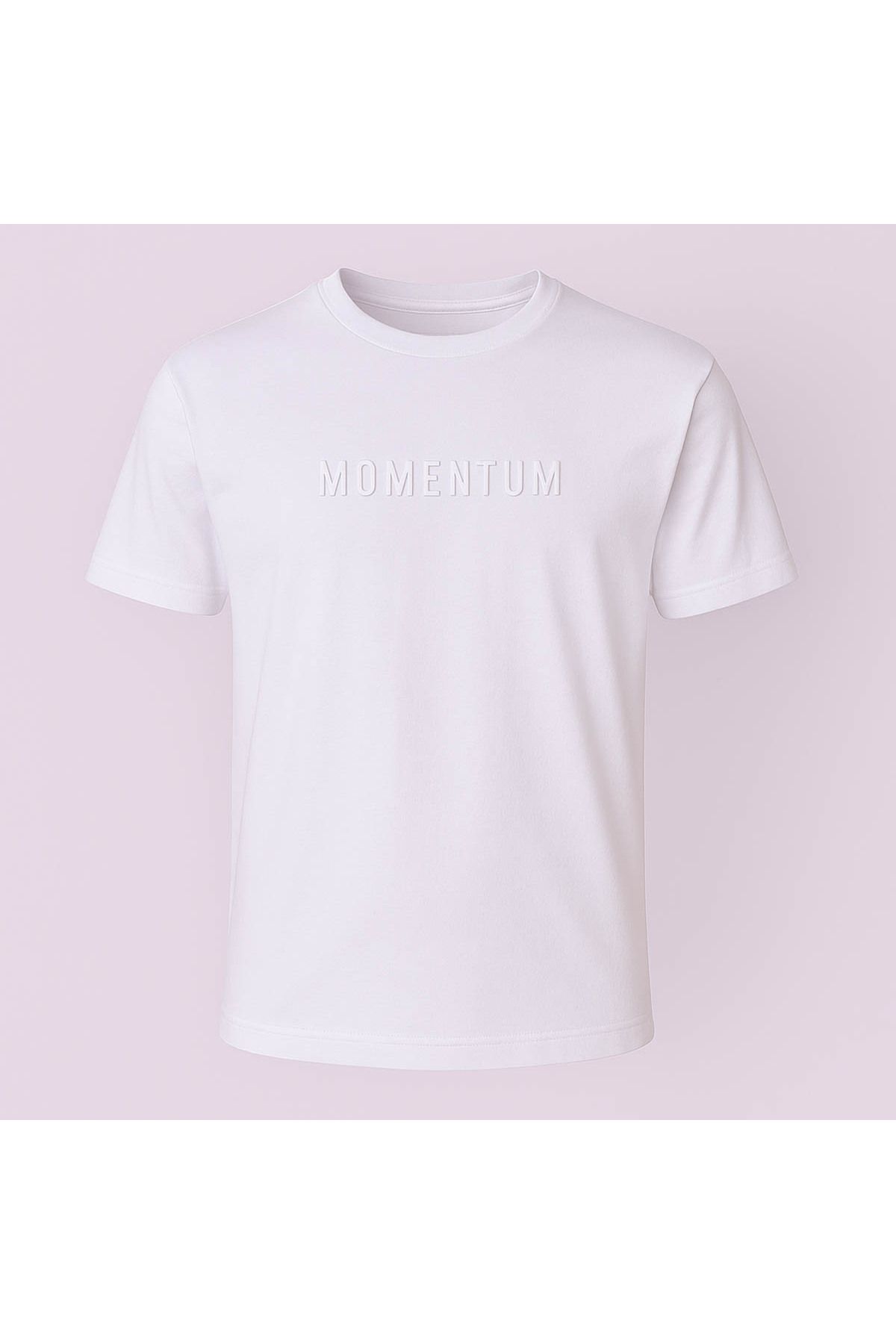 trender Momentum Baskı Beyaz Erkek T-Shirt