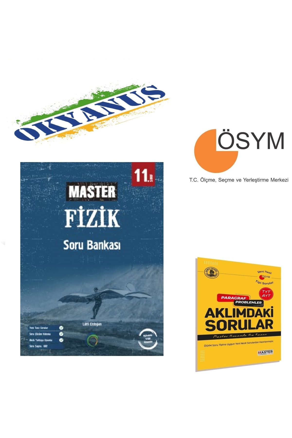 Okyanus Yayınları Okyanus Yayıncılık AYT Master Fizik Soru Bankası