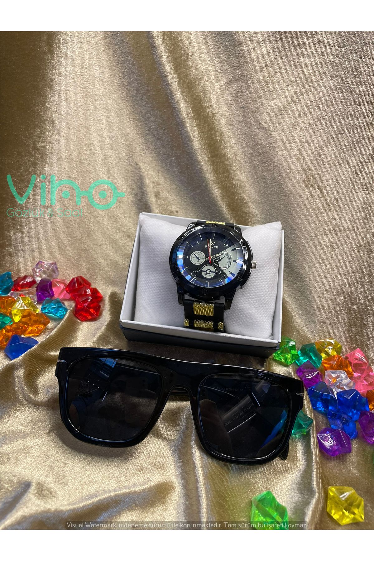 shop Unisex Premium Set Saat & Gözlük Kombini