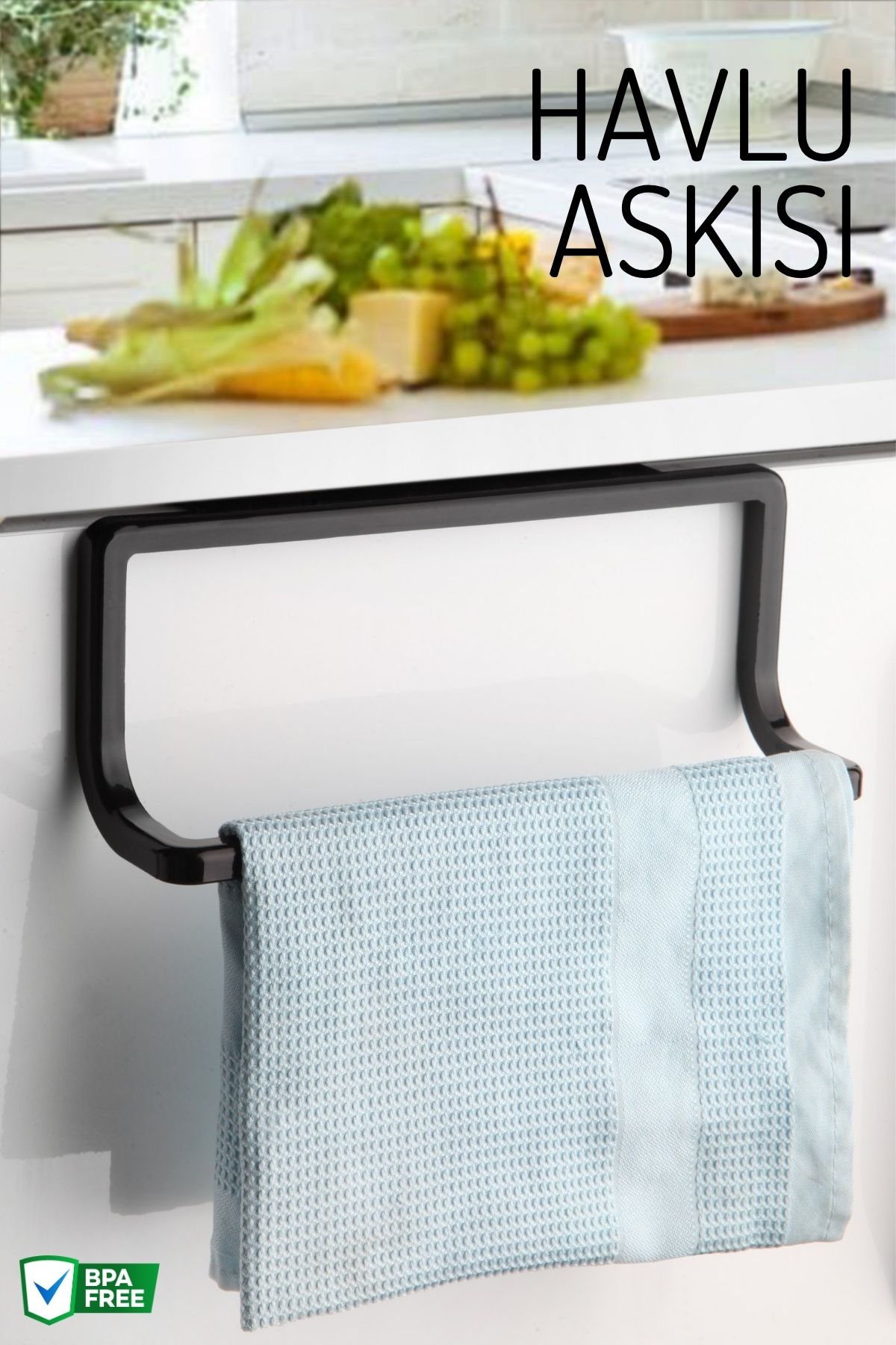Nandy Home Modern Tasarımlı Tekli Havlu Askısı – Banyo ve Mutfak Kullanımına Uygun