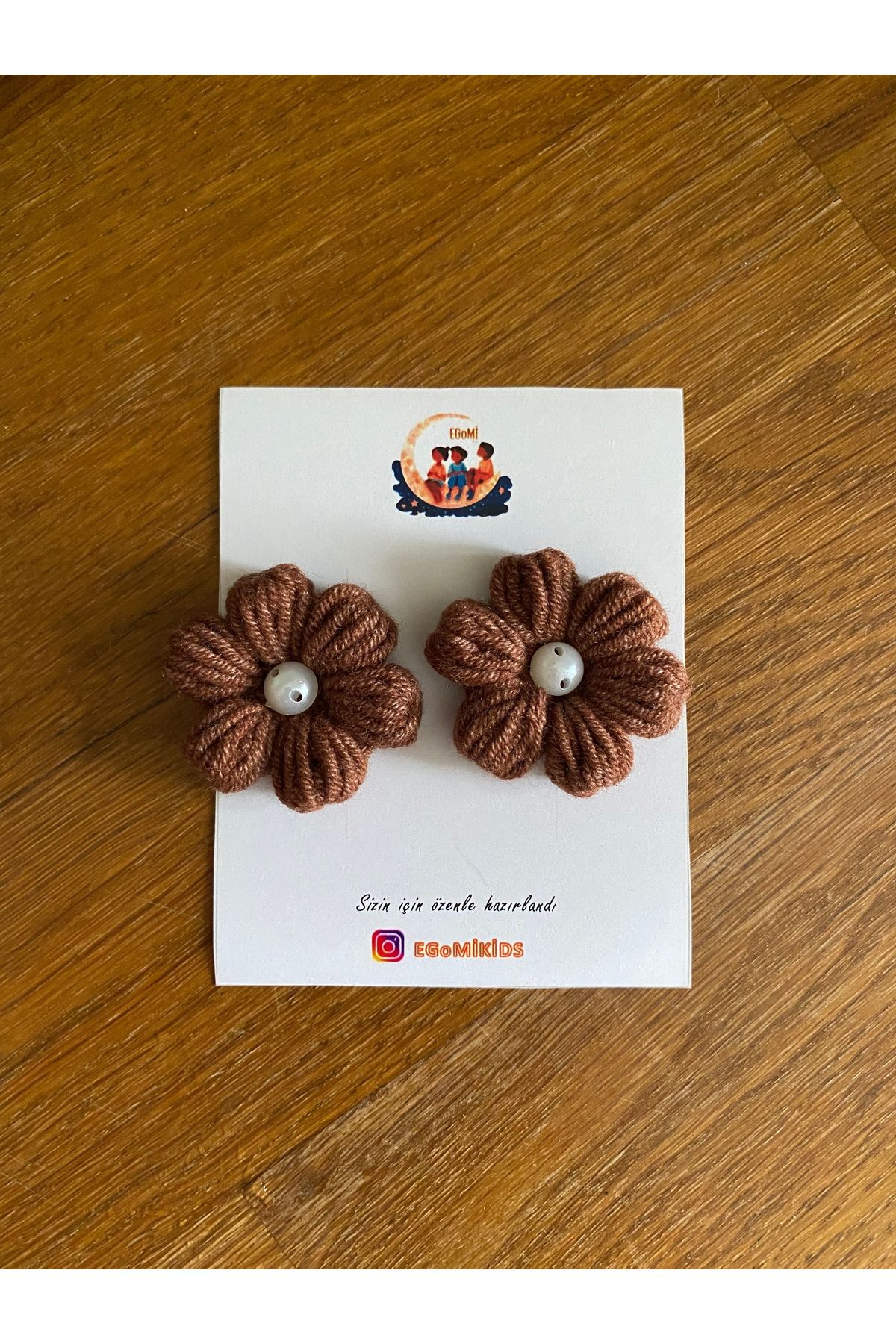 EGOMİ Papatya Saçsız Bebek Tokası (2 adet)