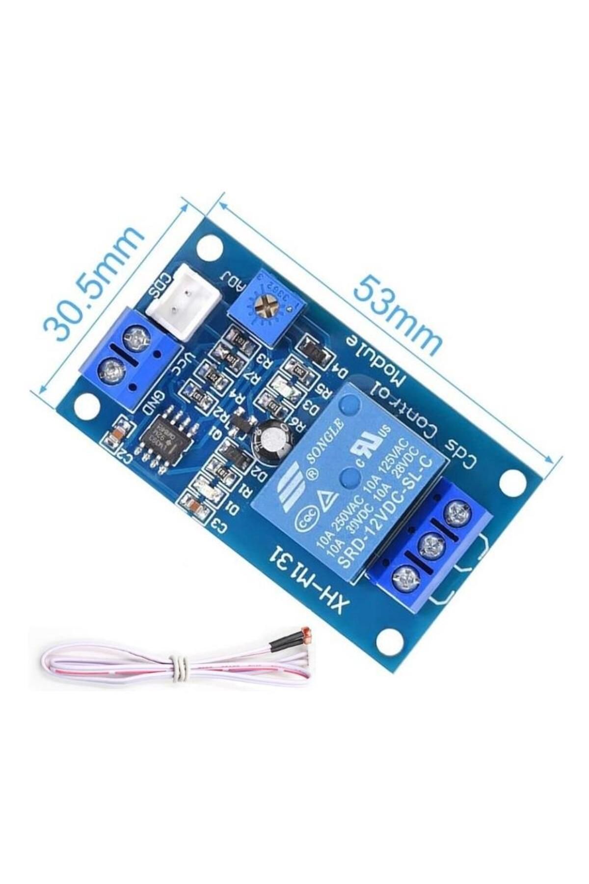 Hatfon Elektronik XH-M131 LDR Işık Kontrollü Röle Modülü - Gece-Gündüz Algılayıcı