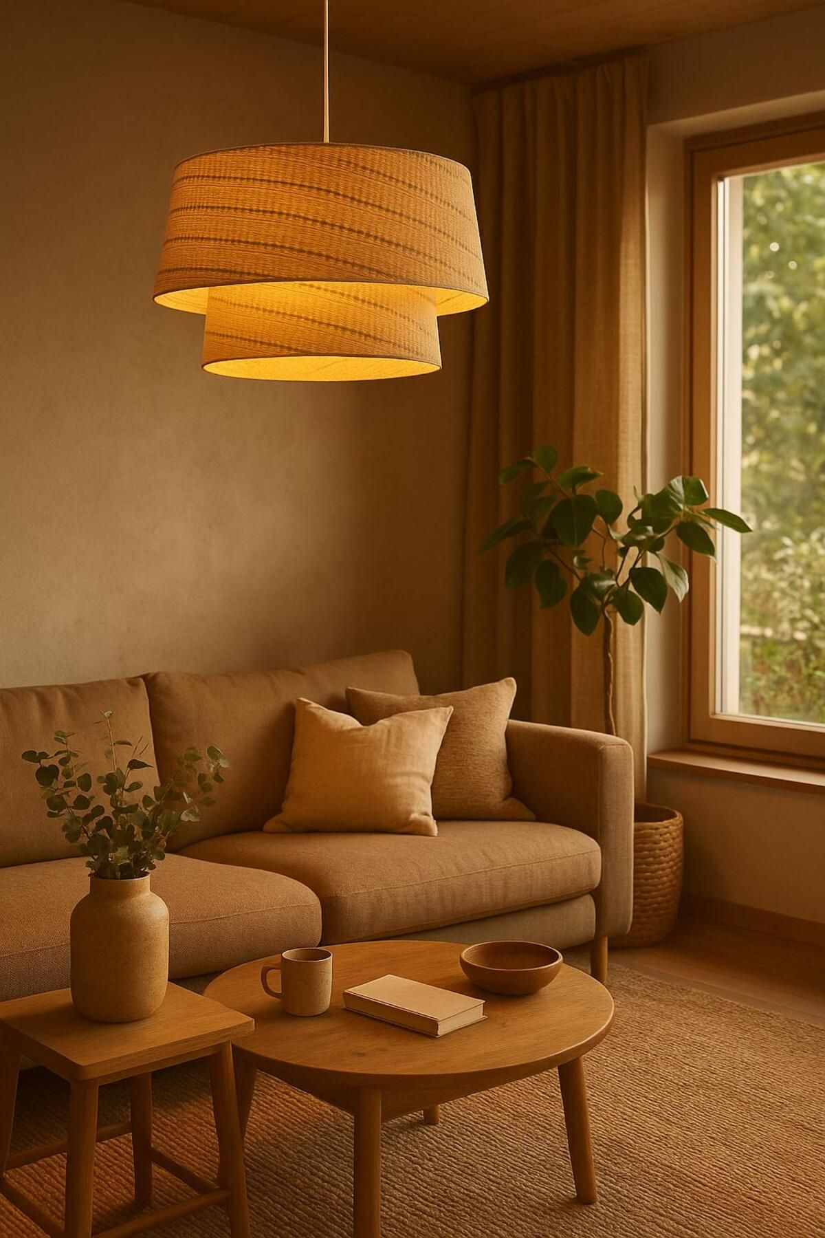 Vivido Home Riva Grande Rattan Hasır Avize