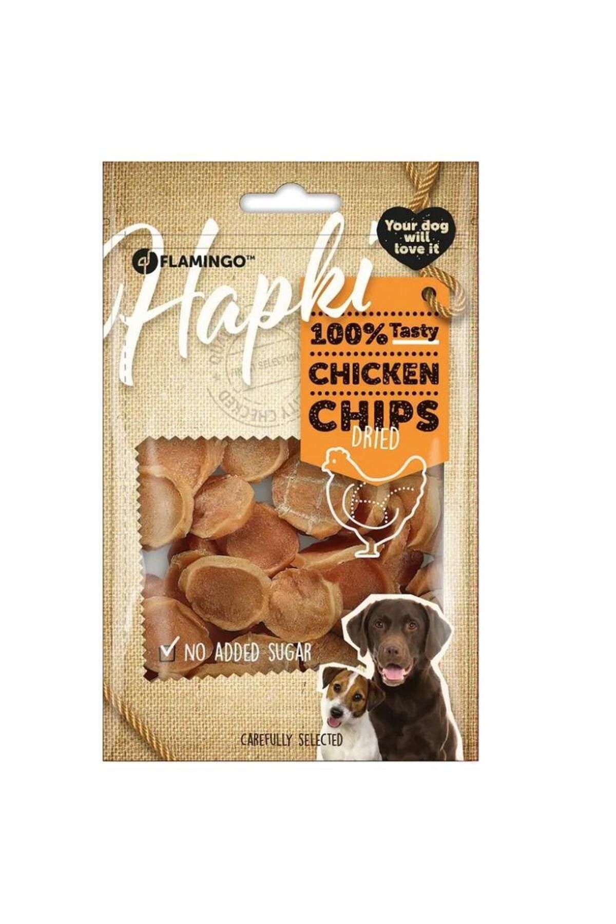 FLAMINGOO Flamingo Hapki Tavuklu Glutensiz Cips Köpek Ödülü 85 Gr