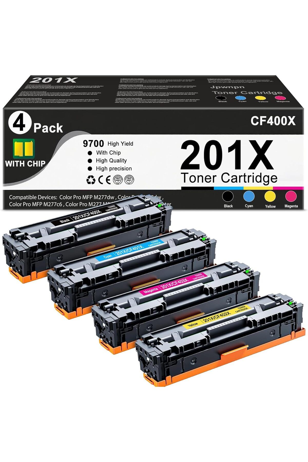 HP 201X CF400X Compatible M252dw M252n M277c6 M277dw M277n YUKSEK KAPASİTE