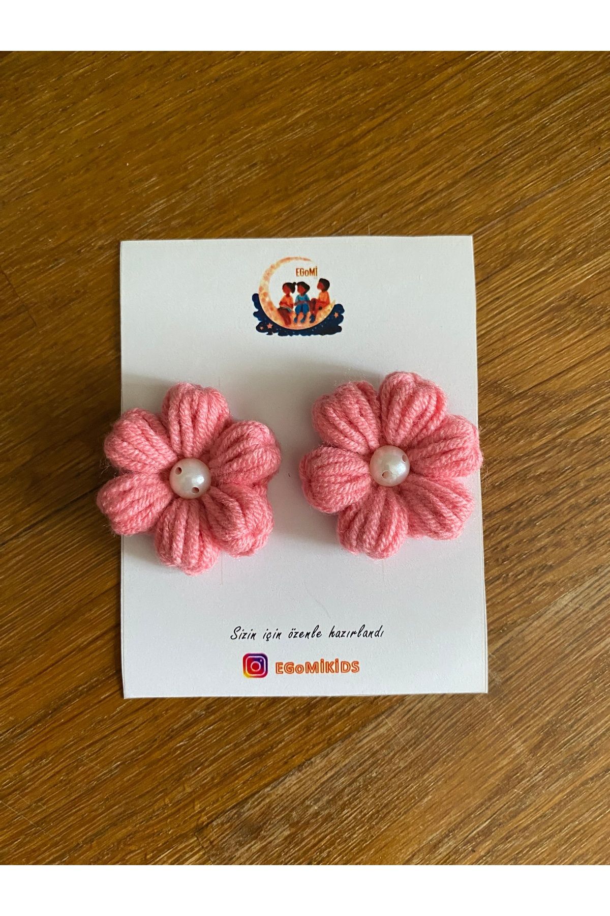 EGOMİ Papatya Saçsız Bebek Tokası (2 adet)