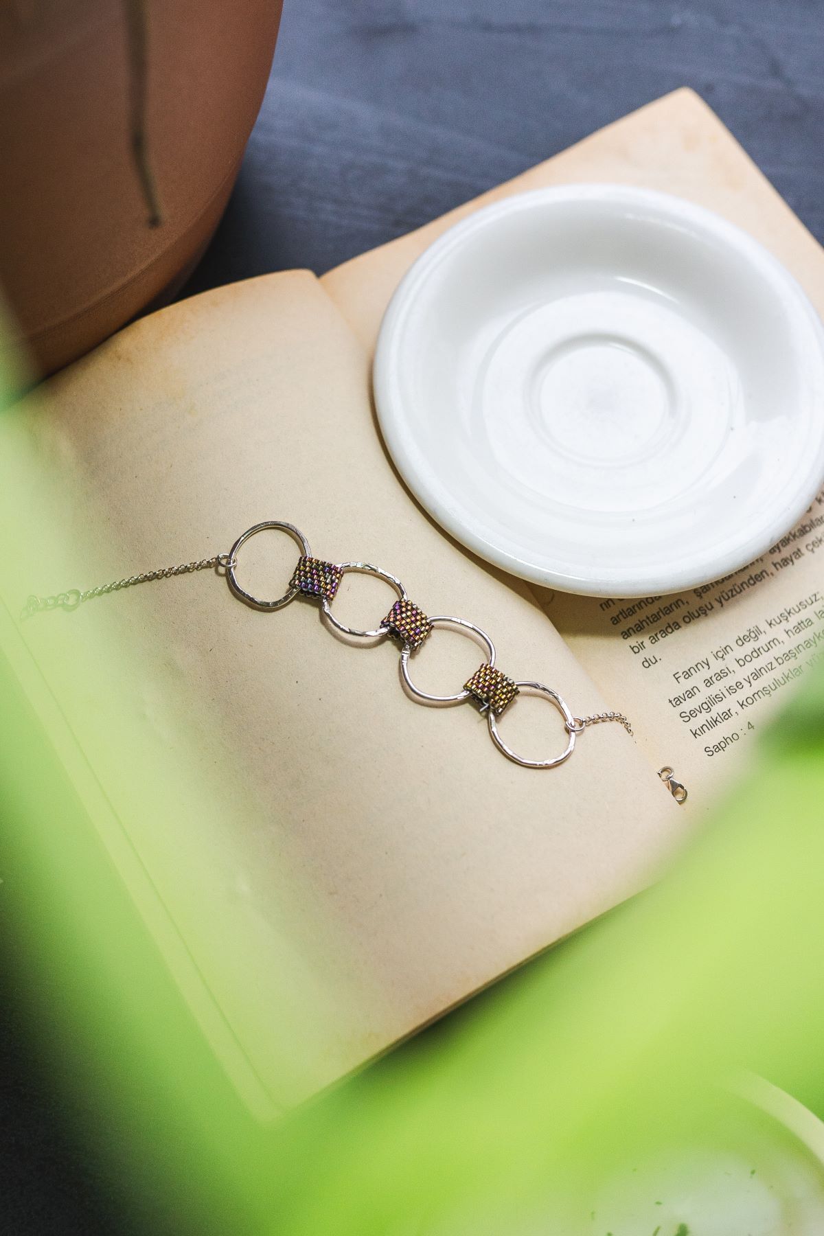 iz jewelry MİYUKİ BAĞLANTILI GÜMÜŞ BİLEKLİK