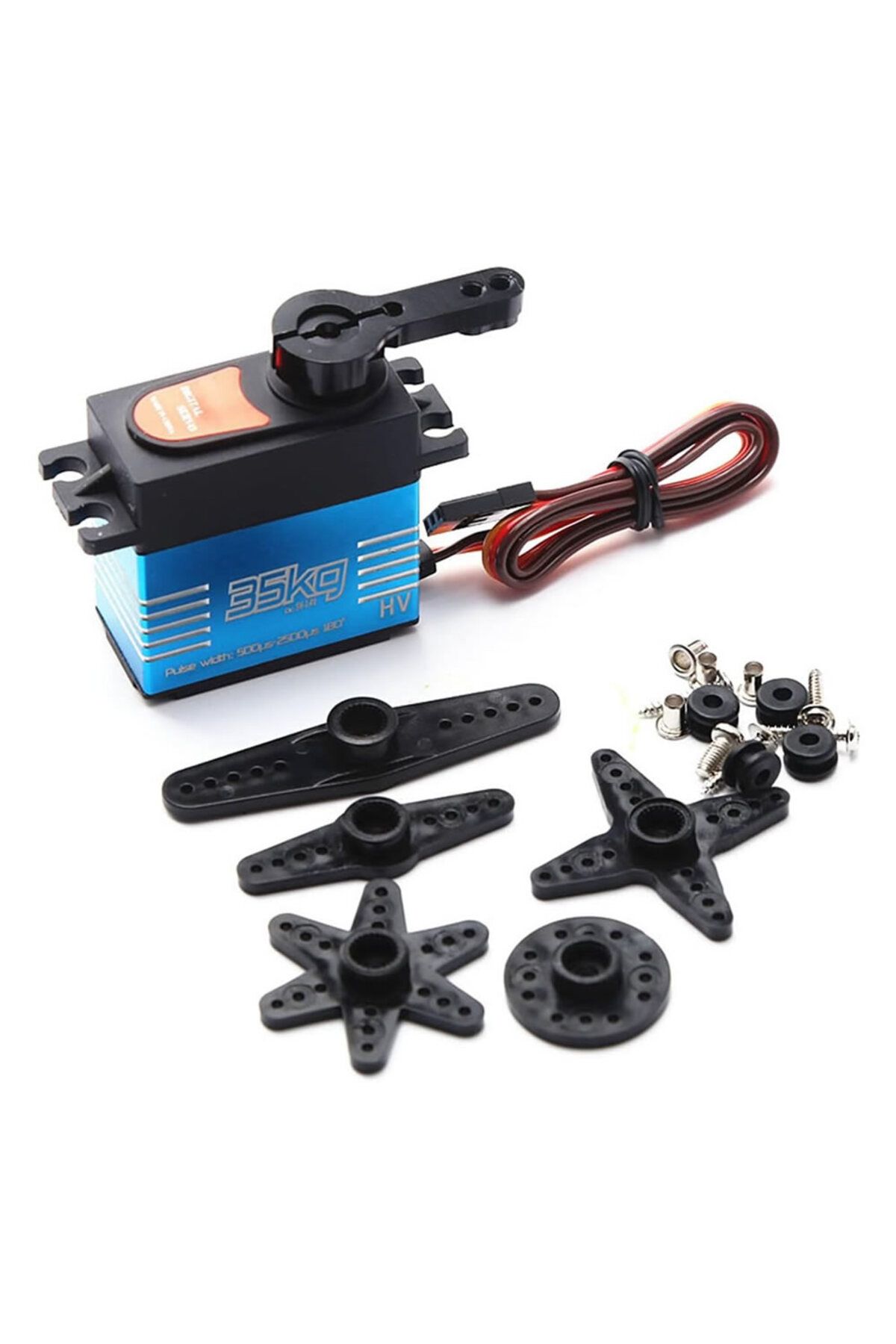 ROBİZ Qy3235mg 35kg Servo Motor 180 Derece Gxservo 25T Metal Dişli Yüksek Tork Su Geçirmez Çift Rulman