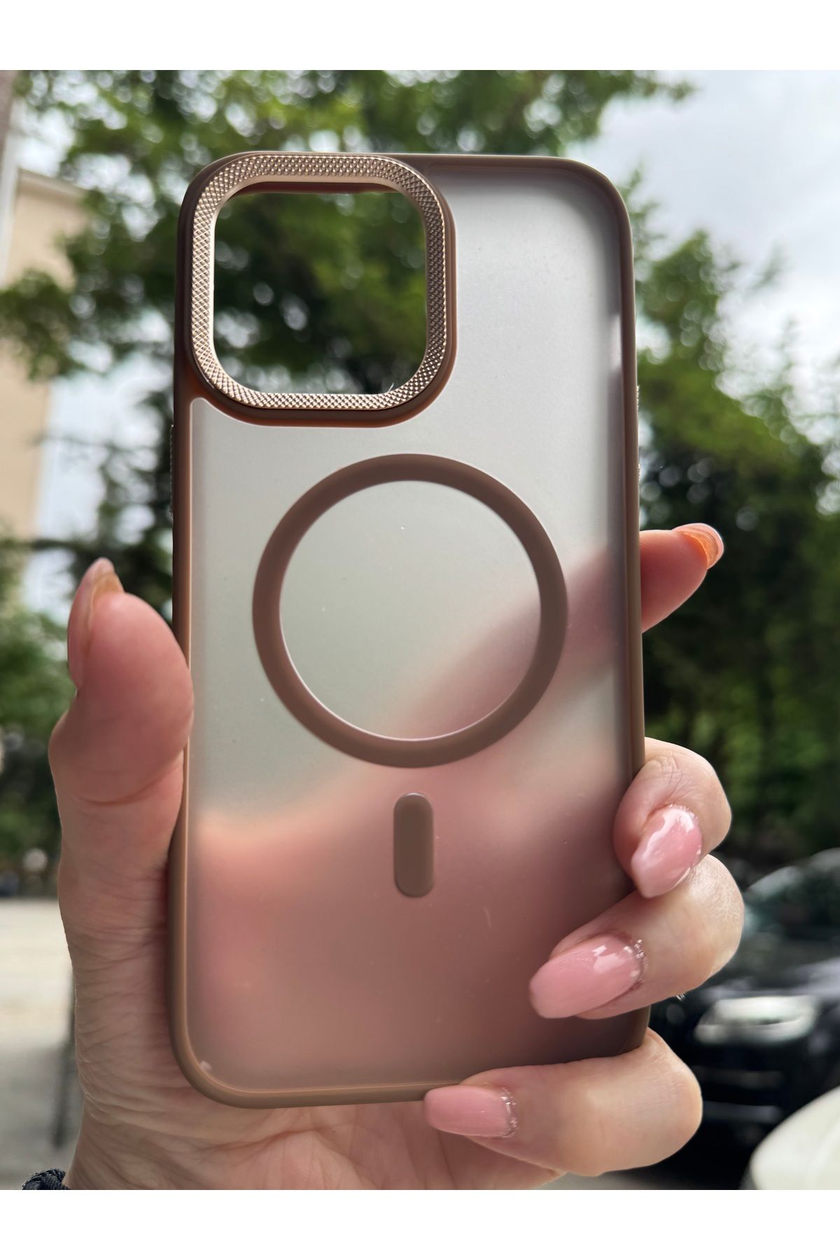 DÜNYA AKSESUAR İphone 15 pro Uyumlu Megsafe Şarj Mat Darbe Önleyici Tam Koruma Silikon Kılıf