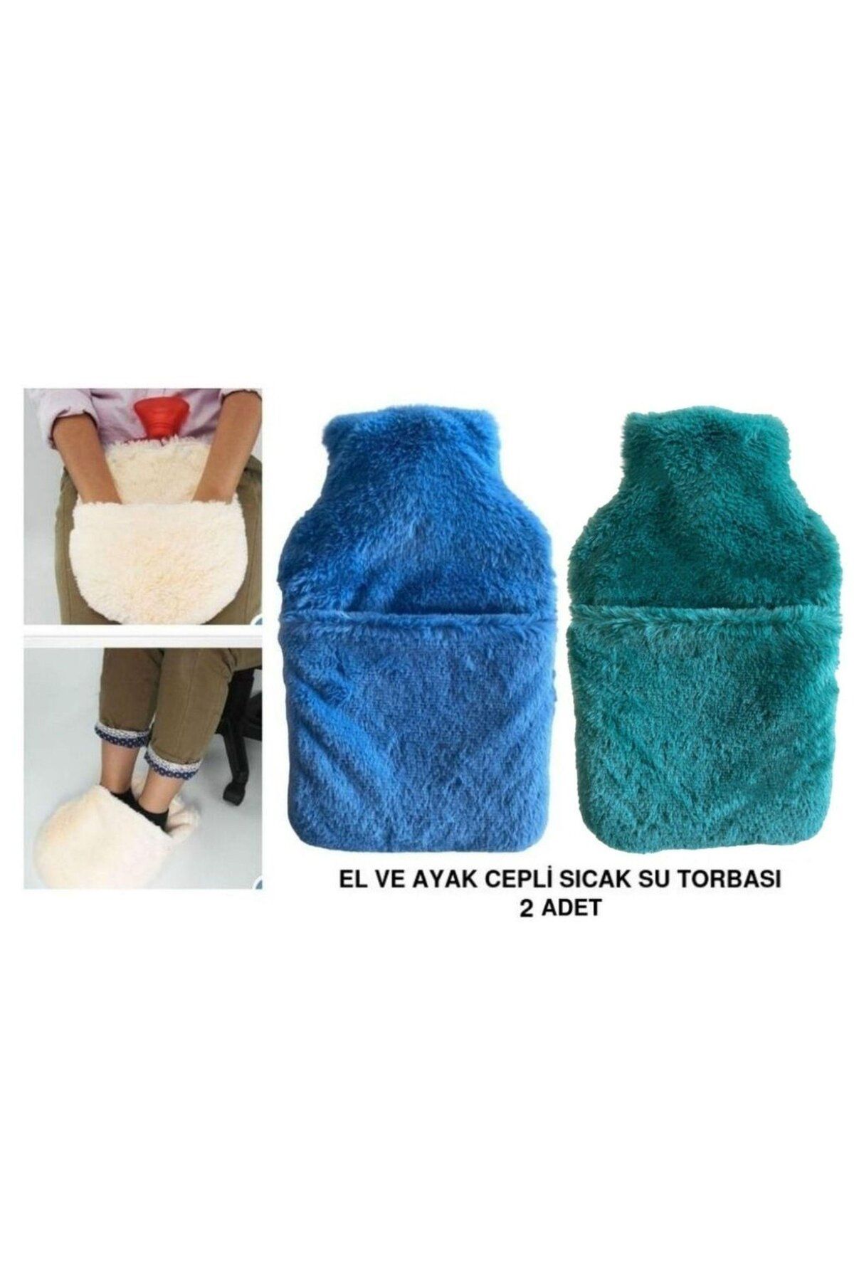 Bosphorus SICAK SU TORBASI 2 ADET,CEPLİ PELUŞ TERMOFOR 32,5x17,5cm 1500 ML
