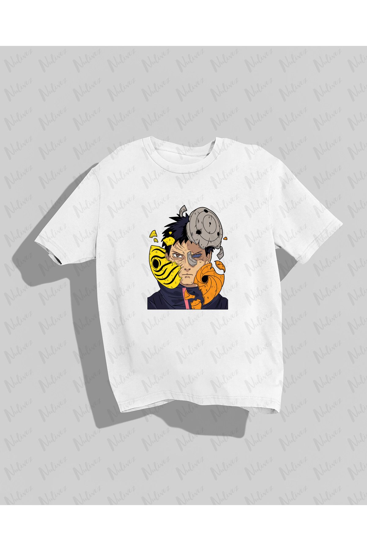 Nulivez NARUTO Tasarımı Baskılı Yüksek Kalite Kompakt Unisex Oversize T-Shirt