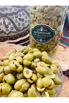 Antep Diyarı Çekirdeksiz yeşil zeytin 1 lt