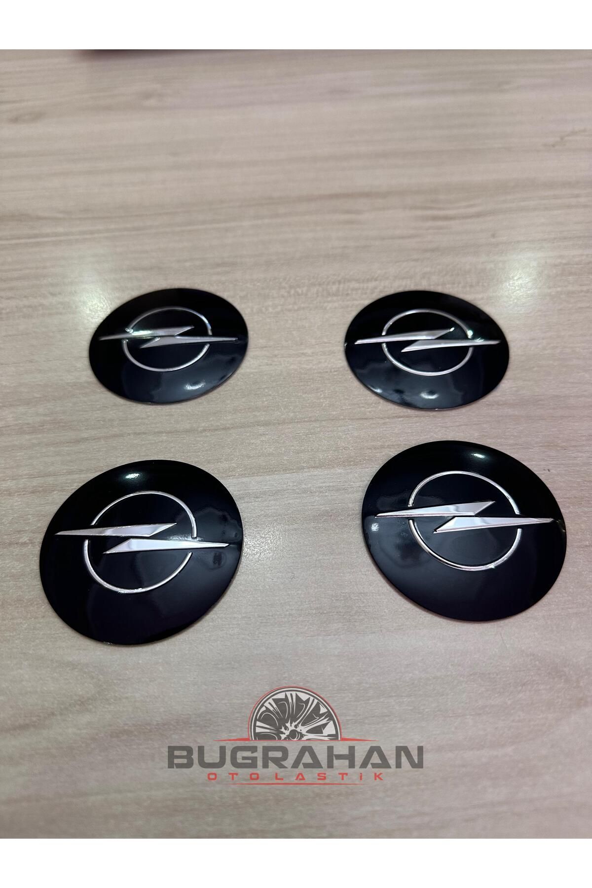 OEM Metal Yeni OPEL Tasarım Jant Göbeği Göbek Arması 56 Mm A Kalite Sticker Logo 4'lü Set