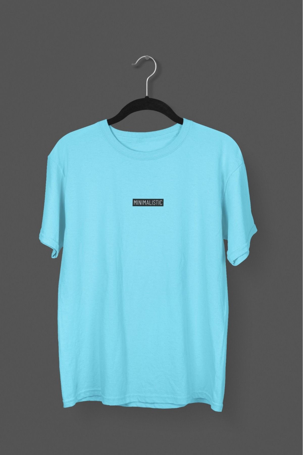 Butik ERKEK/KADIN -MINIMALISTIC- TRANSFER BASKILI YUVARLAK YAKA KISA KOL TİŞÖRT