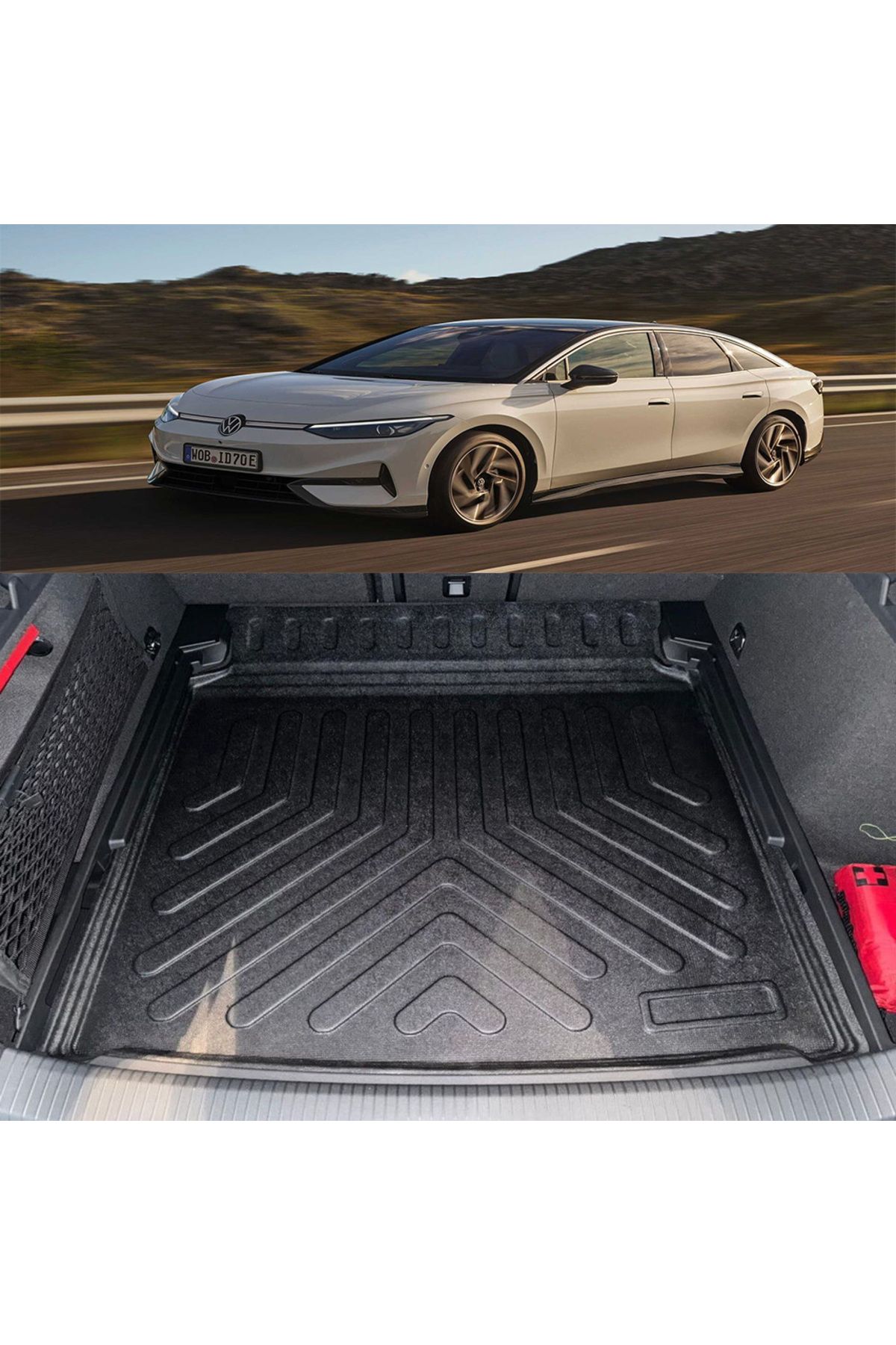 Rizline Volkswagen ID.7 2023 Ve Sonrası Üst Kademe 3D Bagaj Havuzu