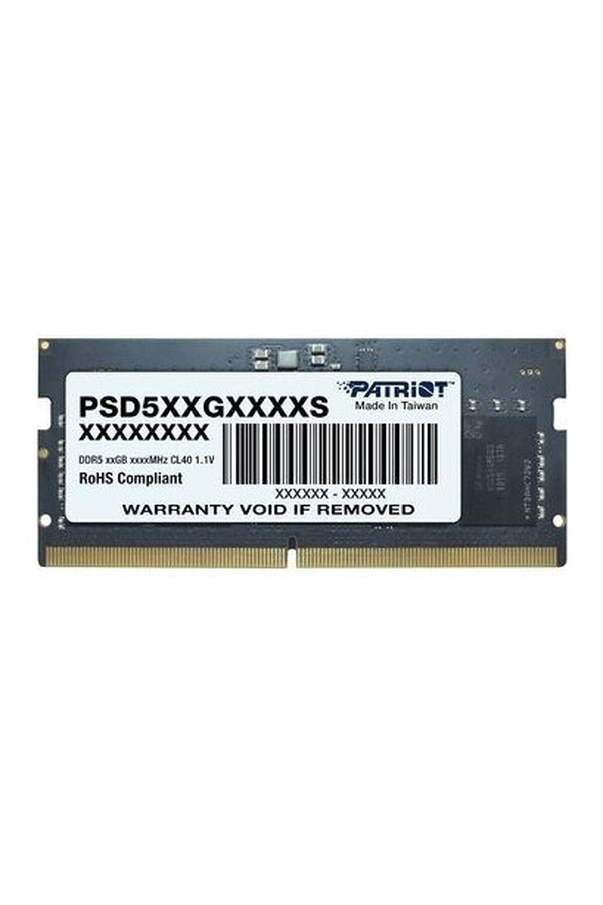 Patriot Marka Patriot Signature Line 16GB(1X16GB) Ddr5 4800MHZ CL40 Sodımm Ram (PSD516G480081S)