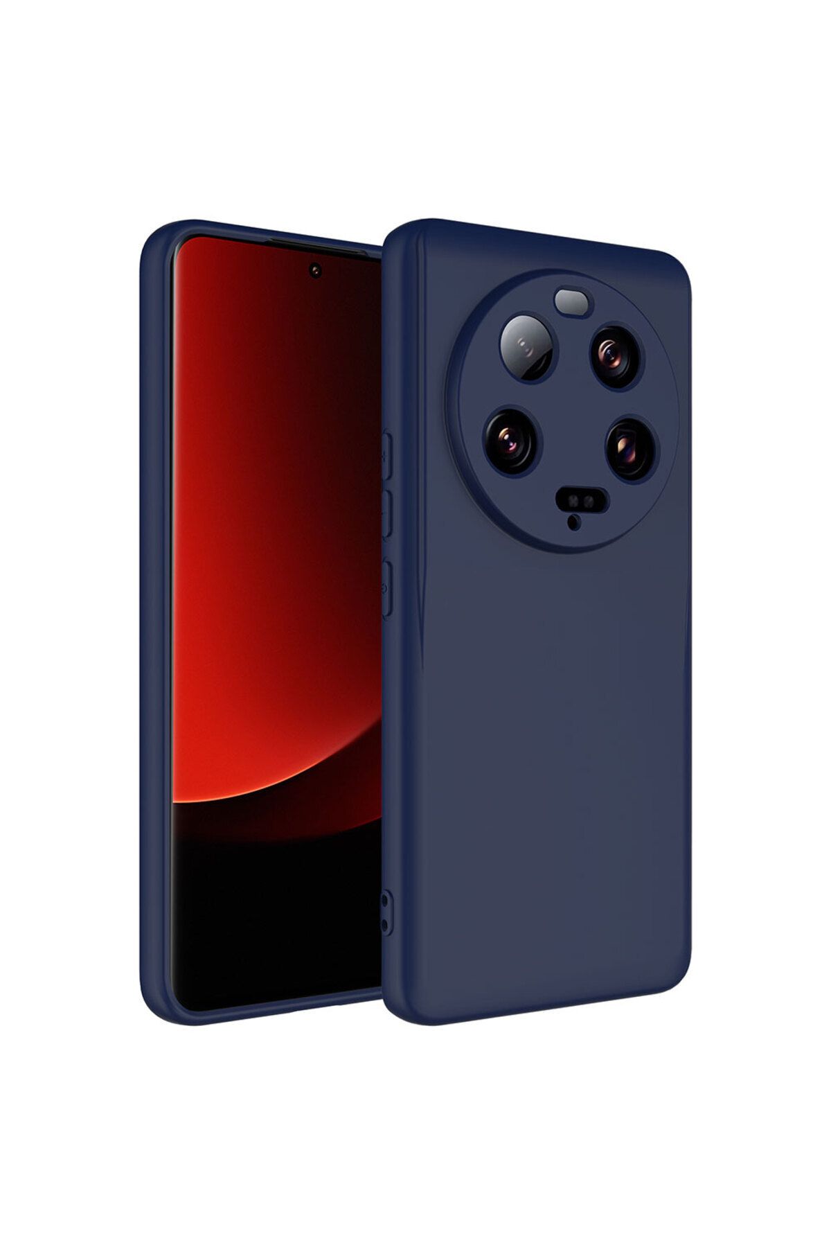 Nevarium Mi 13 Ultra Kılıf Lansman İçi Kadife Kamera Korumalı Mara Silikon Kılıf - Lacivert