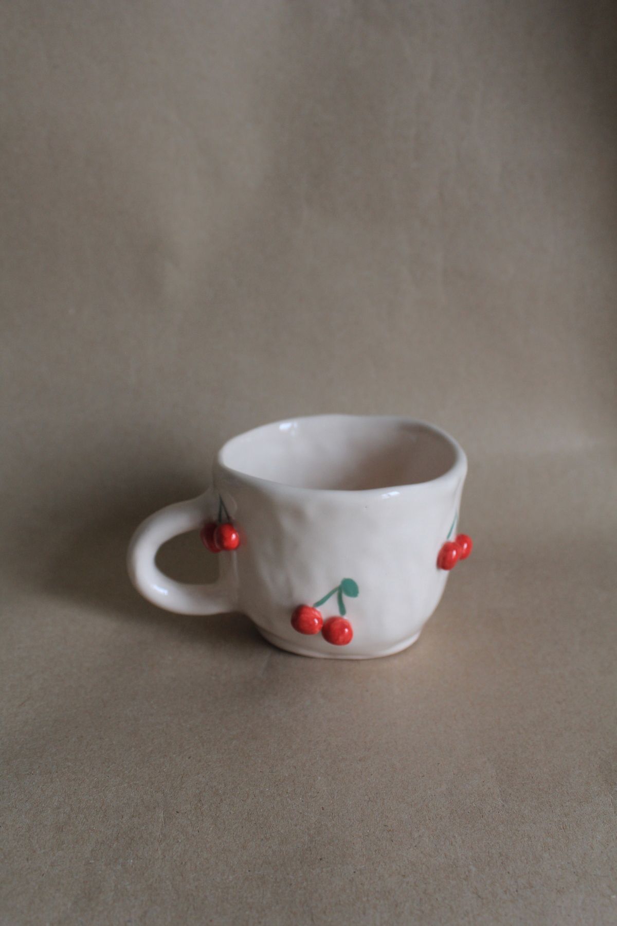 sukupotCeramics Kirazlı El Yapımı Kupa
