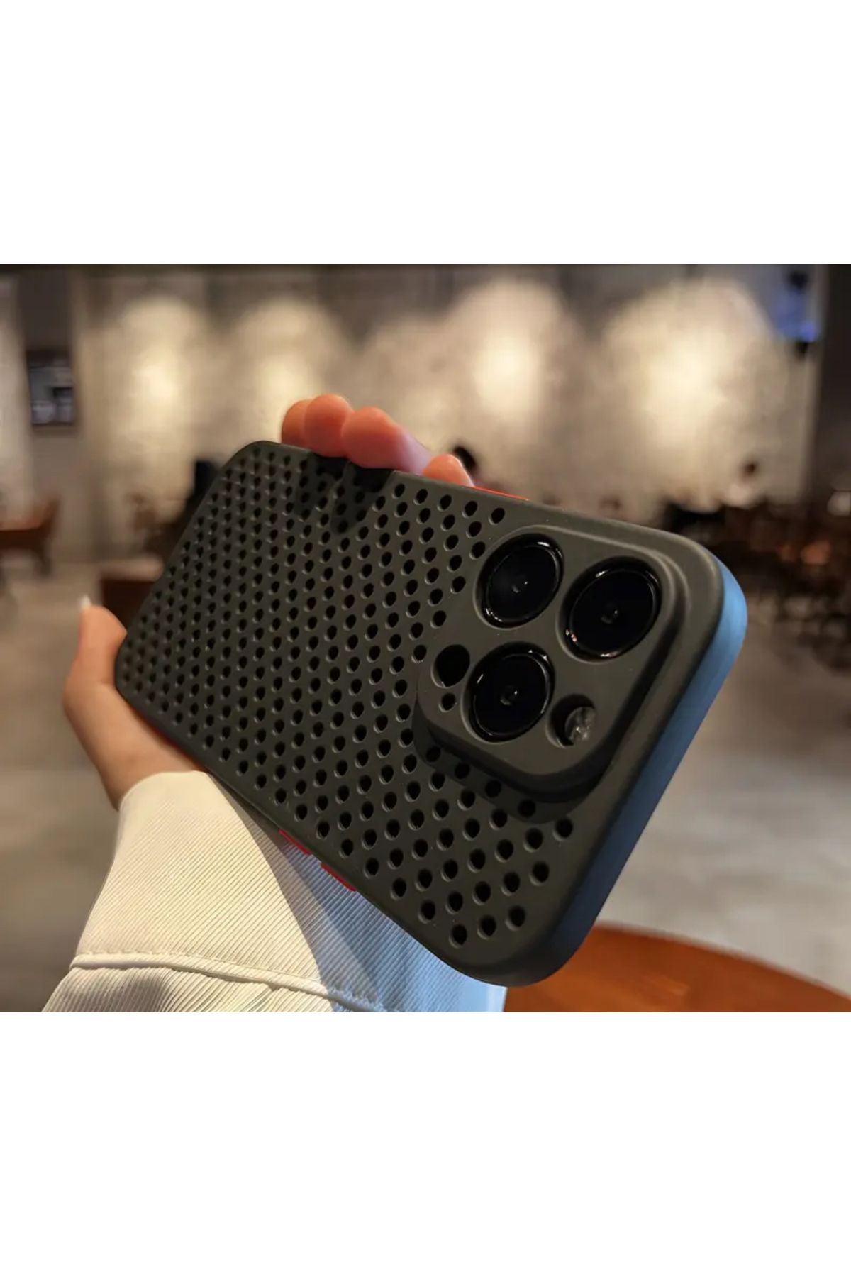 Store iPhone 15 Uyumlu Kılıf Delikli Kamera Korumalı Lens Korumalı