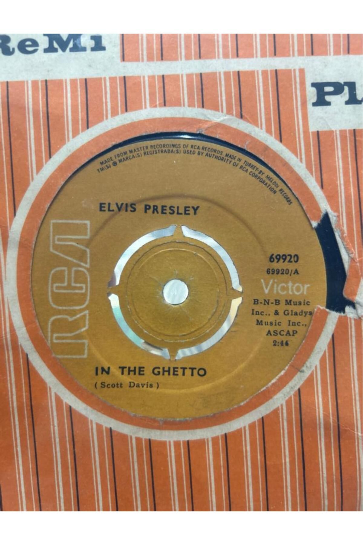 Kadıköy Plak Kulübü Elvis presley - İn The Ghetto/Any Day Now 45lik
