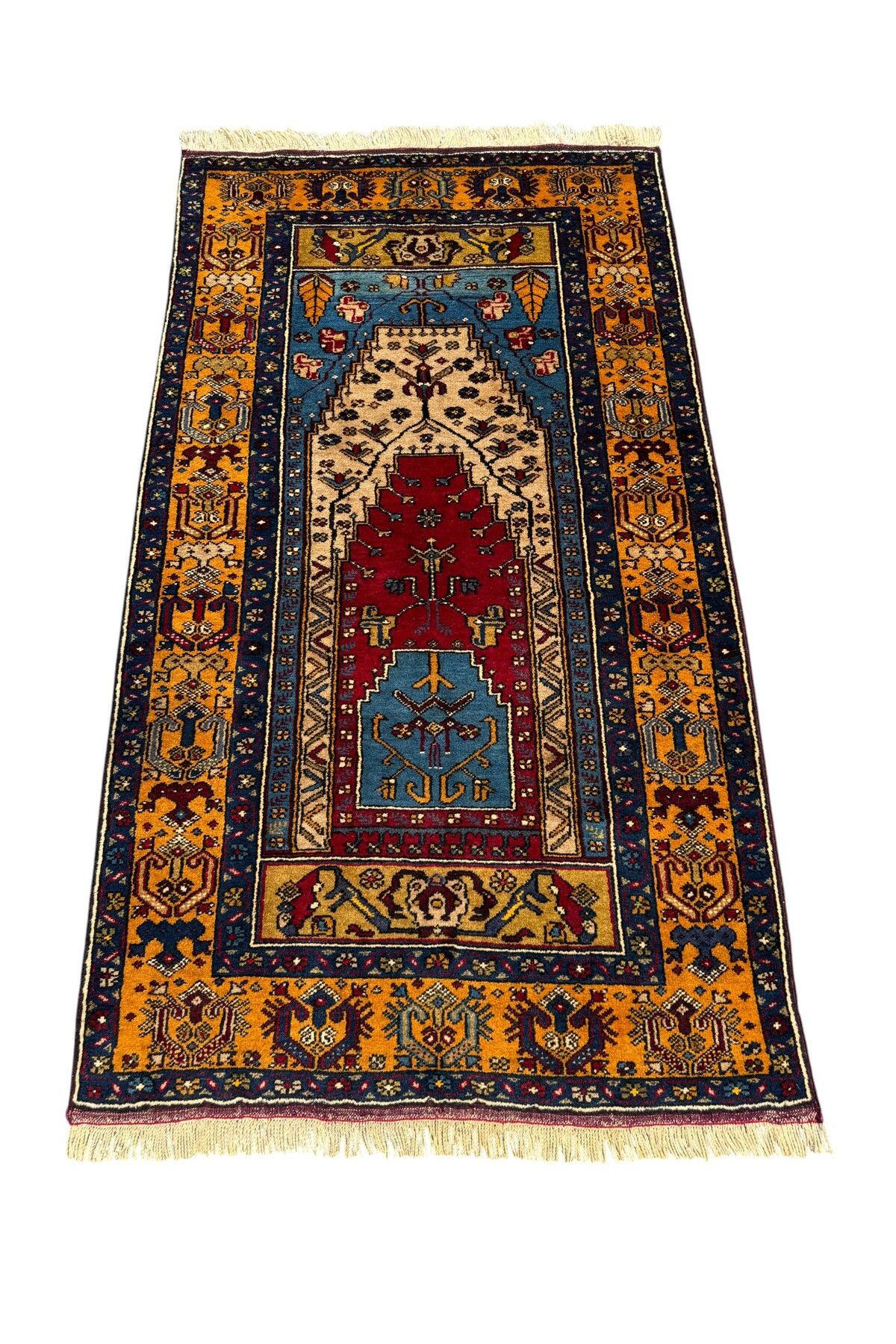 BURAK HALI El Dokuma Sıfır Yahyalı Halısı 105x185 Özel Model Seccade Namazlık
