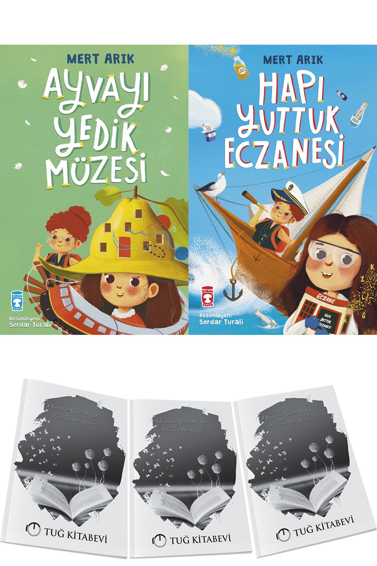 Timaş Çocuk Ayvayı Yedik Müzesi ve Hapı Yuttuk Eczanesi 2li Set Mert Arık + Hediyeli