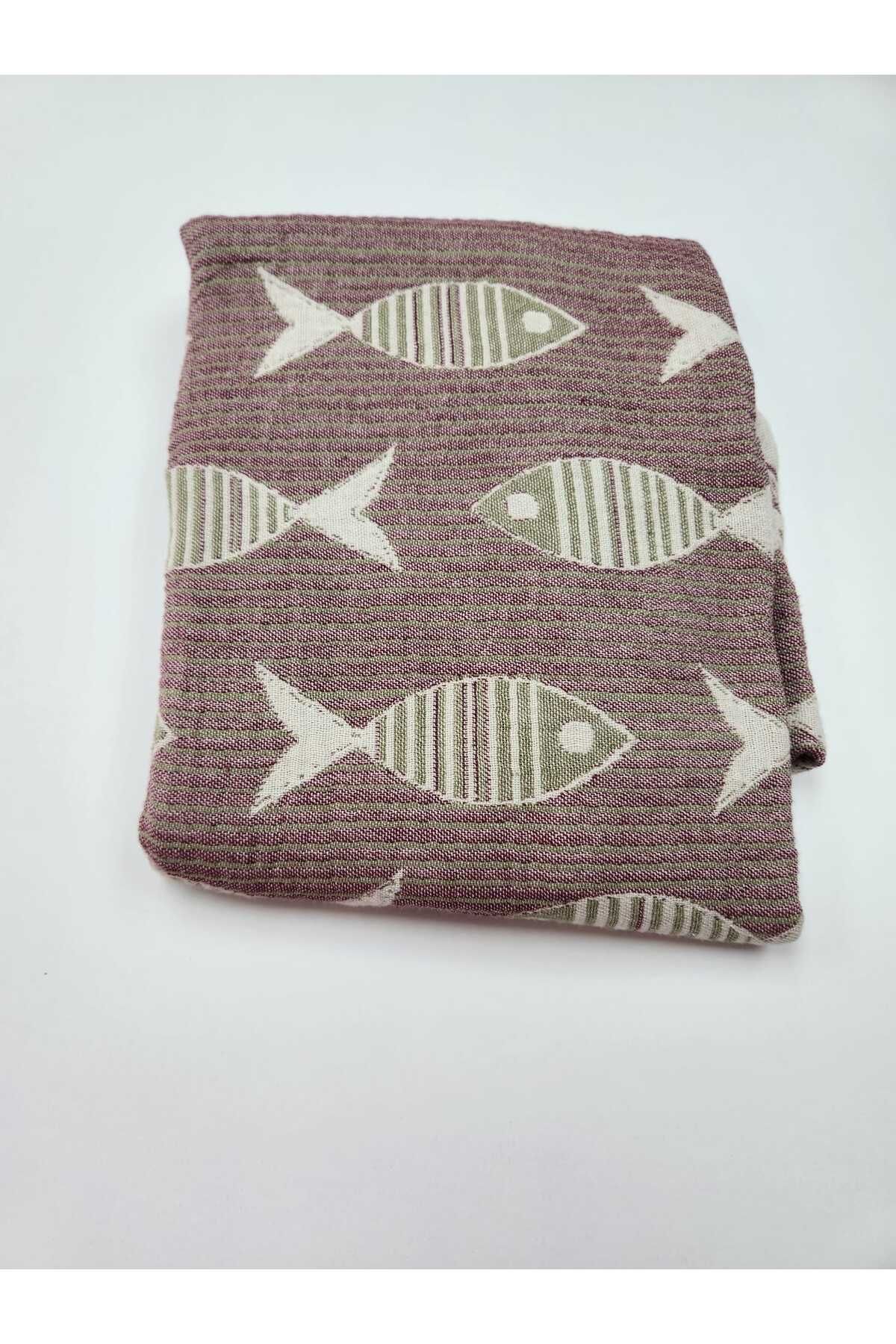 ELİİSA kilim balık desenli üç kat peştemal
