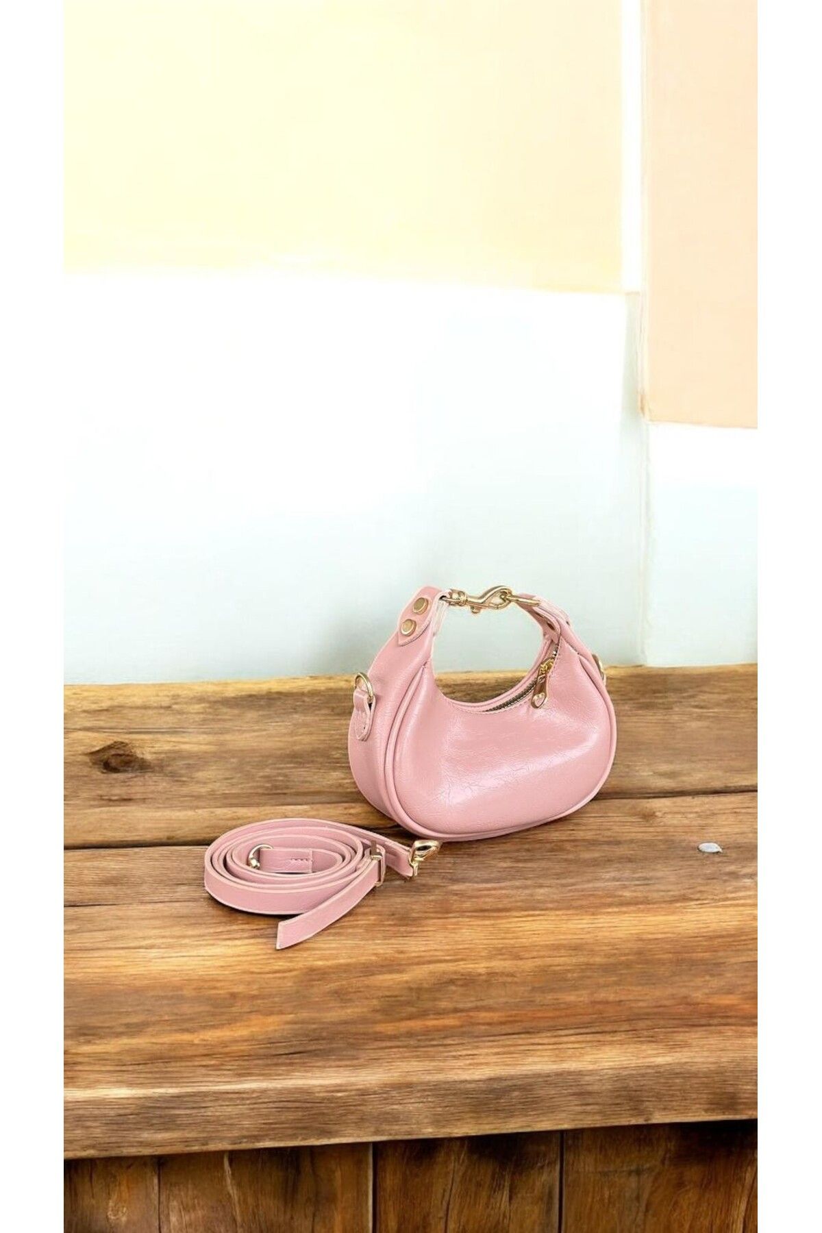 Dorcha Baby Model Oval Kesim Pudra Mini Çanta