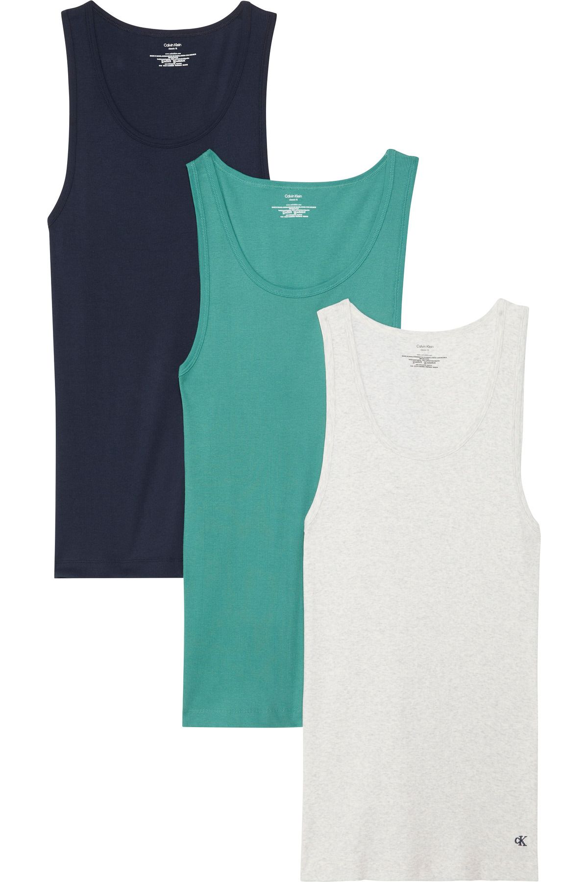Calvin Klein Erkek Çok Renkli Atlet Tank 3pk