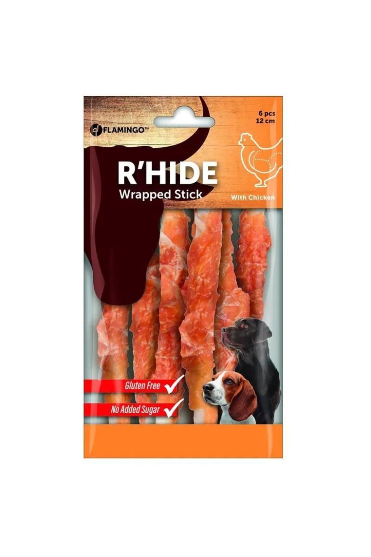 FLAMINGOO Flamingo Rhide Tavuklu Glutensiz Burgu 12 cm 6'lı Köpek Ödül Maması 70 Gr