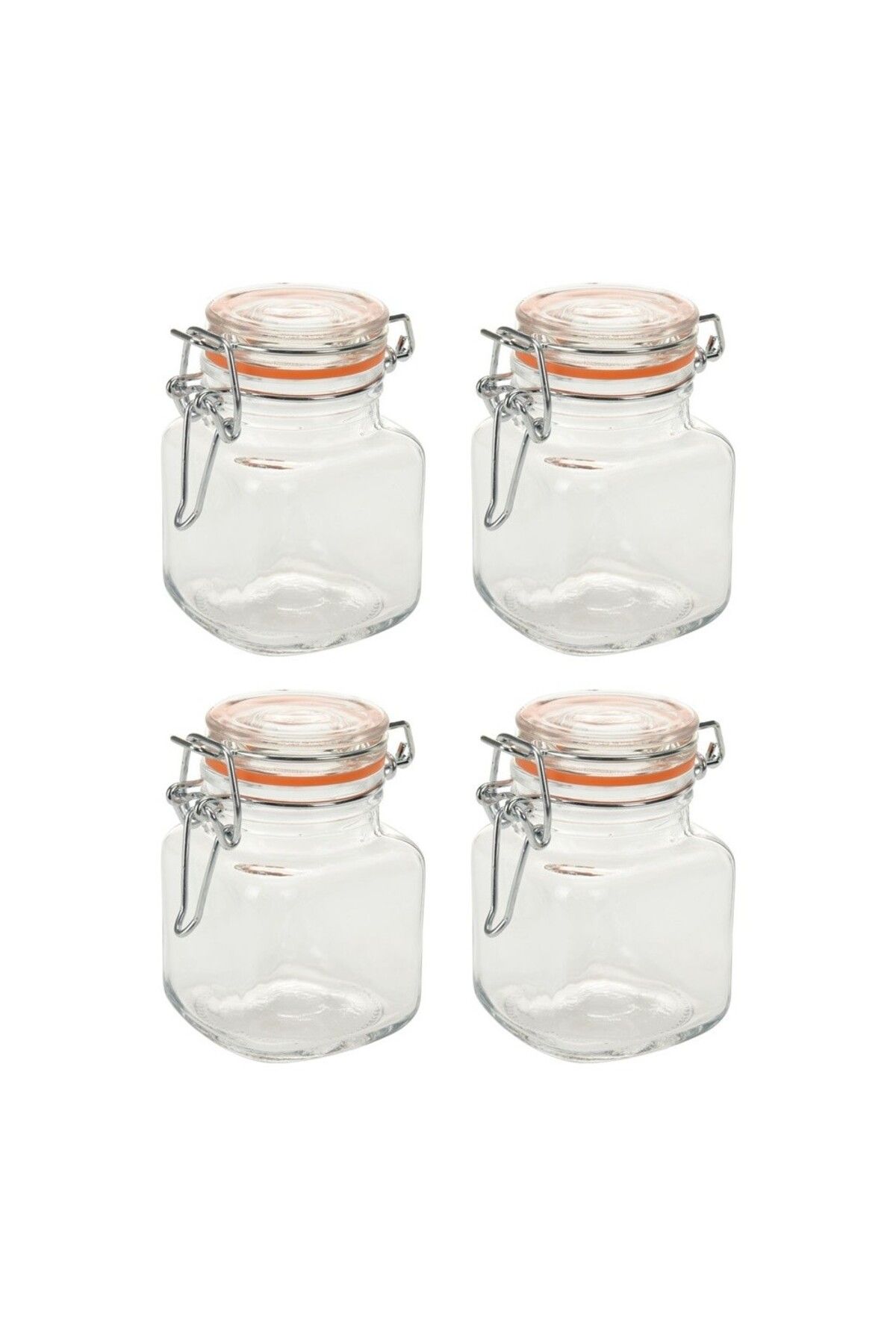 Excellent Houseware-Set of 4 Excellent jars, with airtight seal, 7 x 5 cm, 90 ml 1