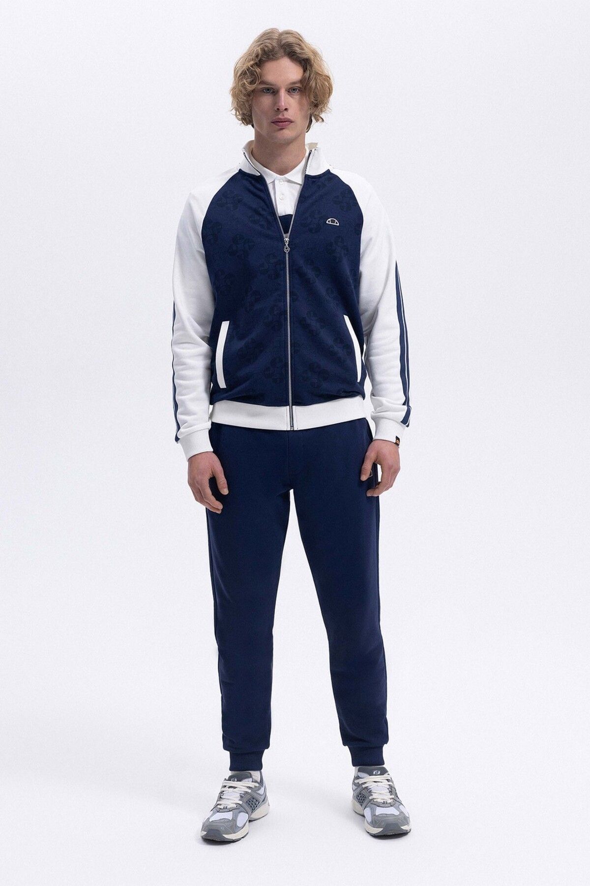 Ellesse Erkek Fermuarlı Lacivert Sweatshirt EM357-NV