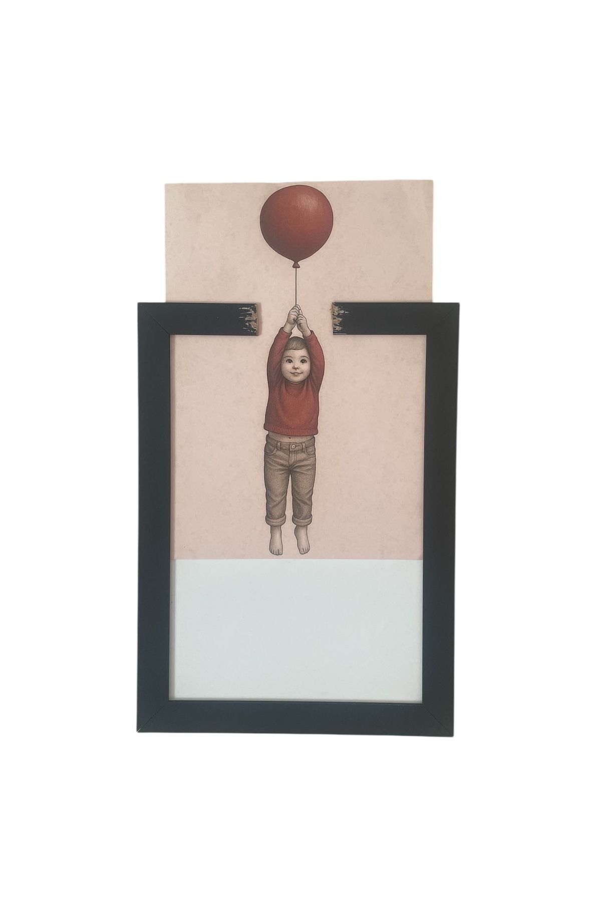 mgdesingart Uçan Hayaller – El Yapımı Çocuk Balon Tablosu