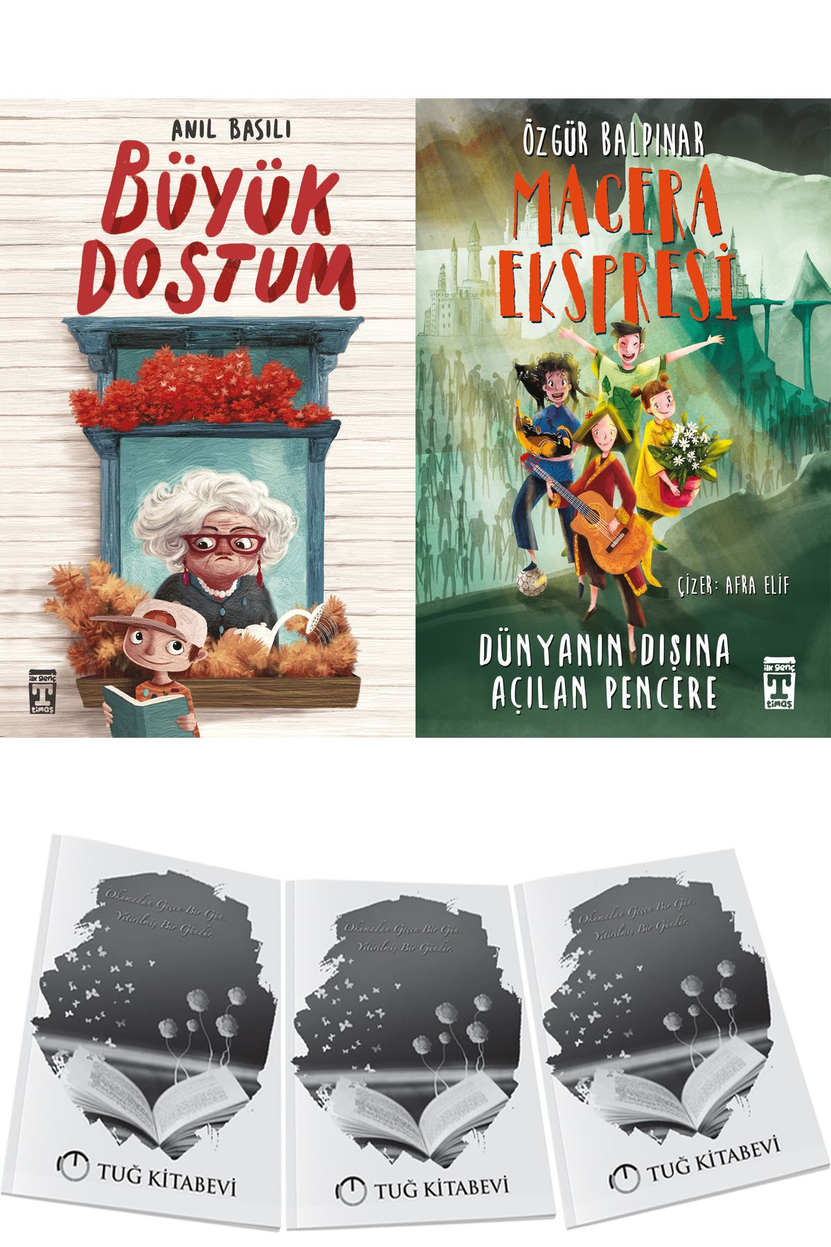 Genç Timaş Büyük Dostum ve Macera Ekspresi - Dünyanın Dışına Açılan Pencere 2li Set + Hediyeli