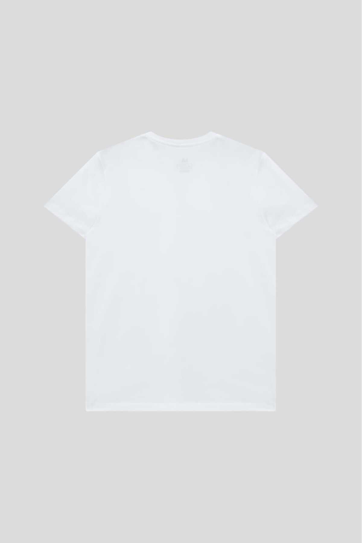 GOSH Erkek %100 Pamuk Bisiklet Yaka Standart Fit Normal Kesim T-Shirt