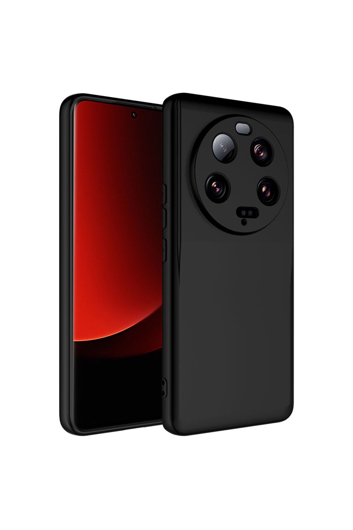 Nevarium Mi 13 Ultra Kılıf Lansman İçi Kadife Kamera Korumalı Mara Silikon Kılıf - Siyah