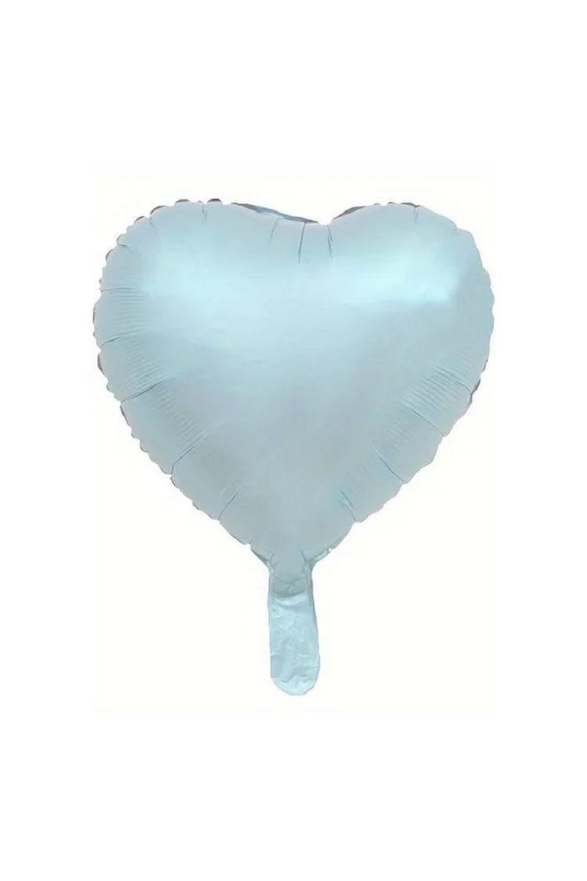 tedaks 1 Adet 18 inç 45 Cm Retro Kalp Folyo Balon Mavi