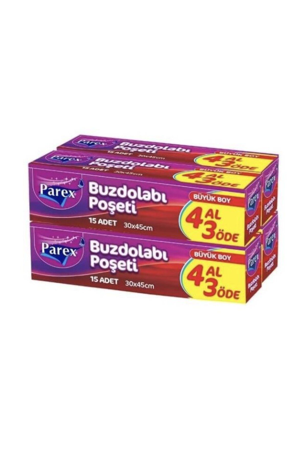 Beşel Yapı Market Parex Buzdolabı Poşeti 4’lü Büyük Boy – Gıdalarınız Taze Kalsın!