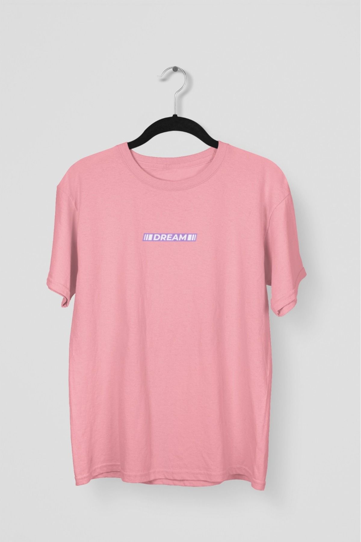 Butik ERKEK/KADIN -DREAM- TRANSFER BASKILI YUVARLAK YAKA KISA KOL TİŞÖRT