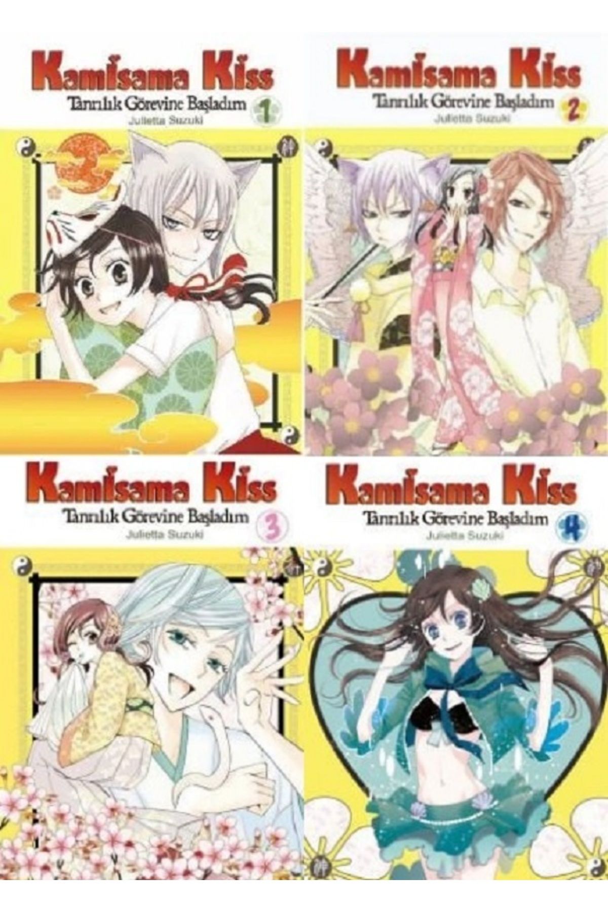 Komikşeyler Yayıncılık Kamisama Kiss - Tanrılık Görevine Başladım 1-2-3-4 SET (4 KİTAP)