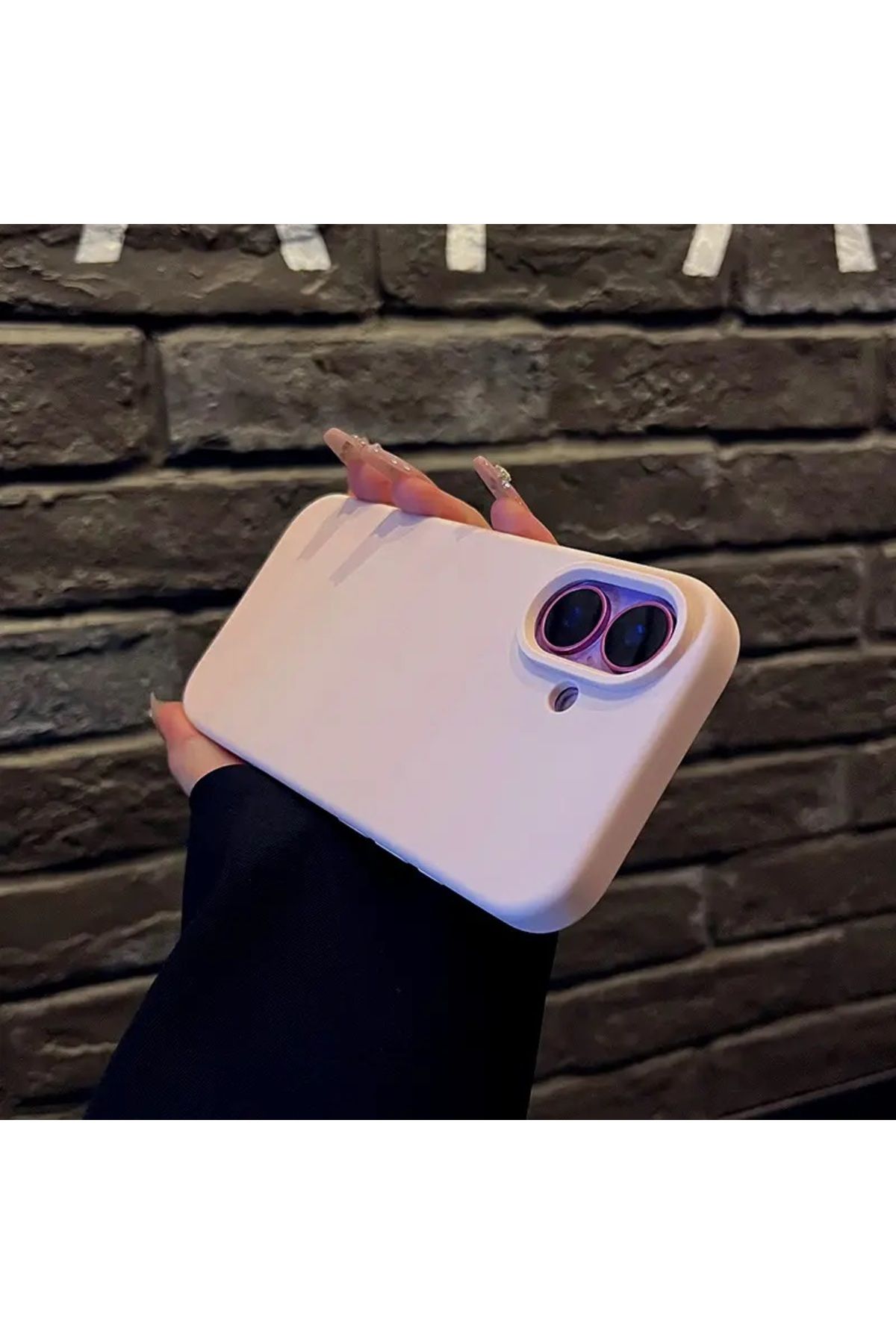 Digimanya Iphone 16 Uyumlu Kılıf Silikon Lansman Ve Esnek Şeker pembe