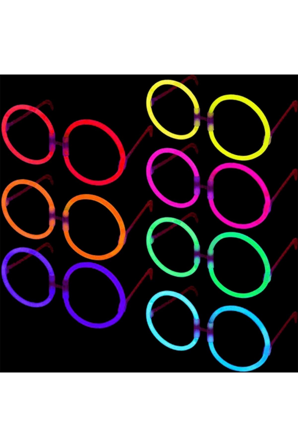 Yuba Avm Glow Yulak Gözlük - Glow Partisi Gözlükleri - Glow Stick Gözlük 12 Adet