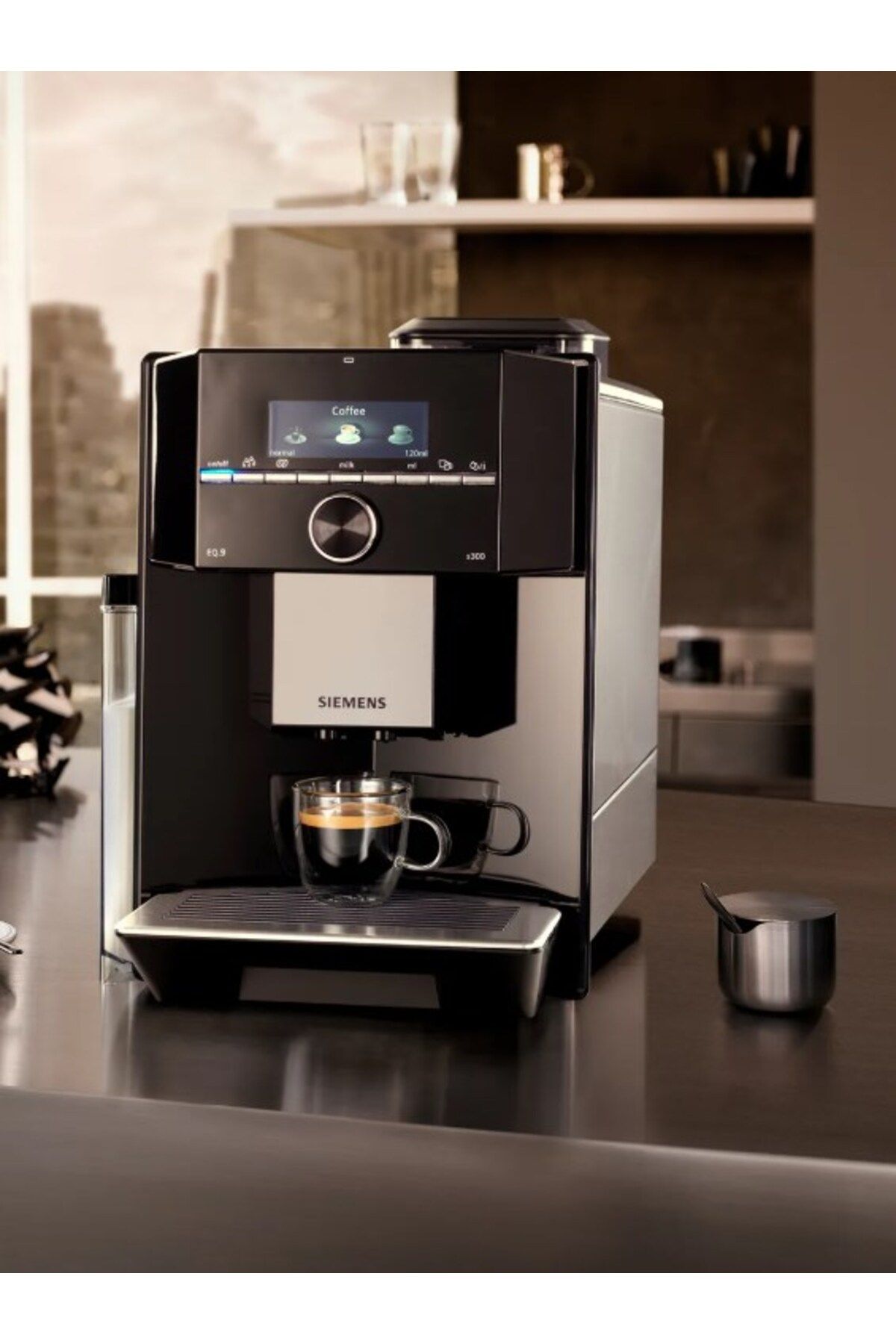 Siemens Cappuccino, Espresso, Hot milk, Latte Macchiato Eq.9 S300 Tam Otomatik Kahve Makinesi
