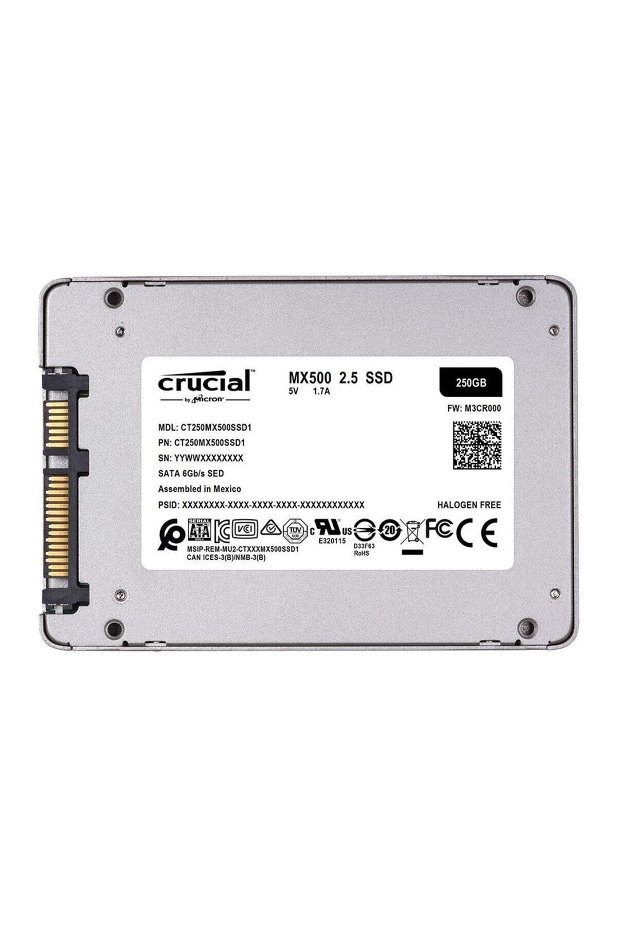 Crucial 250gb Mx500 Serisi 3d Nand Sata 3.0 Ssd (okuma 560mb